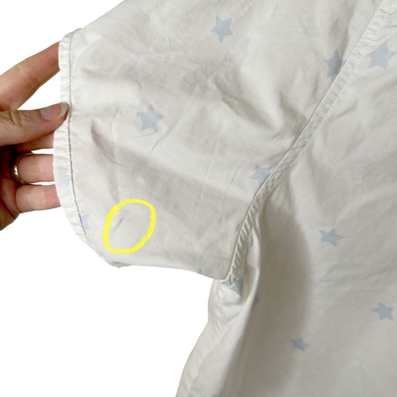 Vintage Hallmark Maxine & Floyd Button Up Shirt Size 24W Star Print Embroidered - Picture 11 of 12